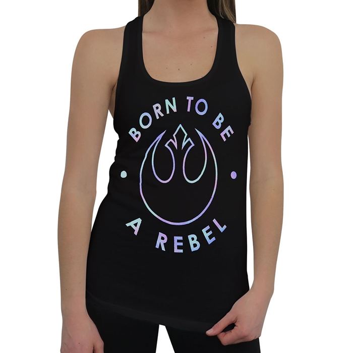 Women's Star Wars Born To Be A Rebel tank top at SuperHeroStuff