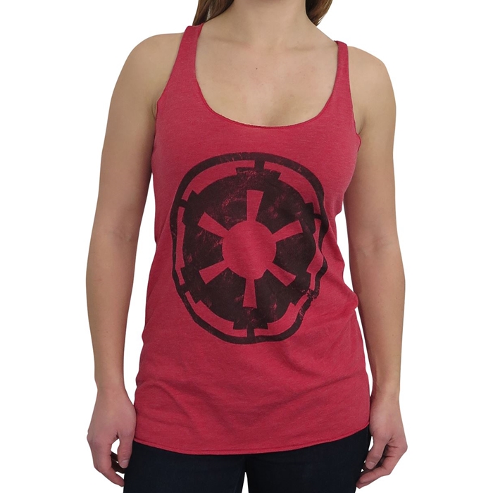 Women's Star Wars Galactic Empire Imperial symbol tank top at SuperHeroStuff