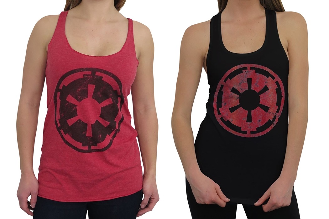 Women's Star Wars Galactic Empire Imperial symbol tank top at SuperHeroStuff
