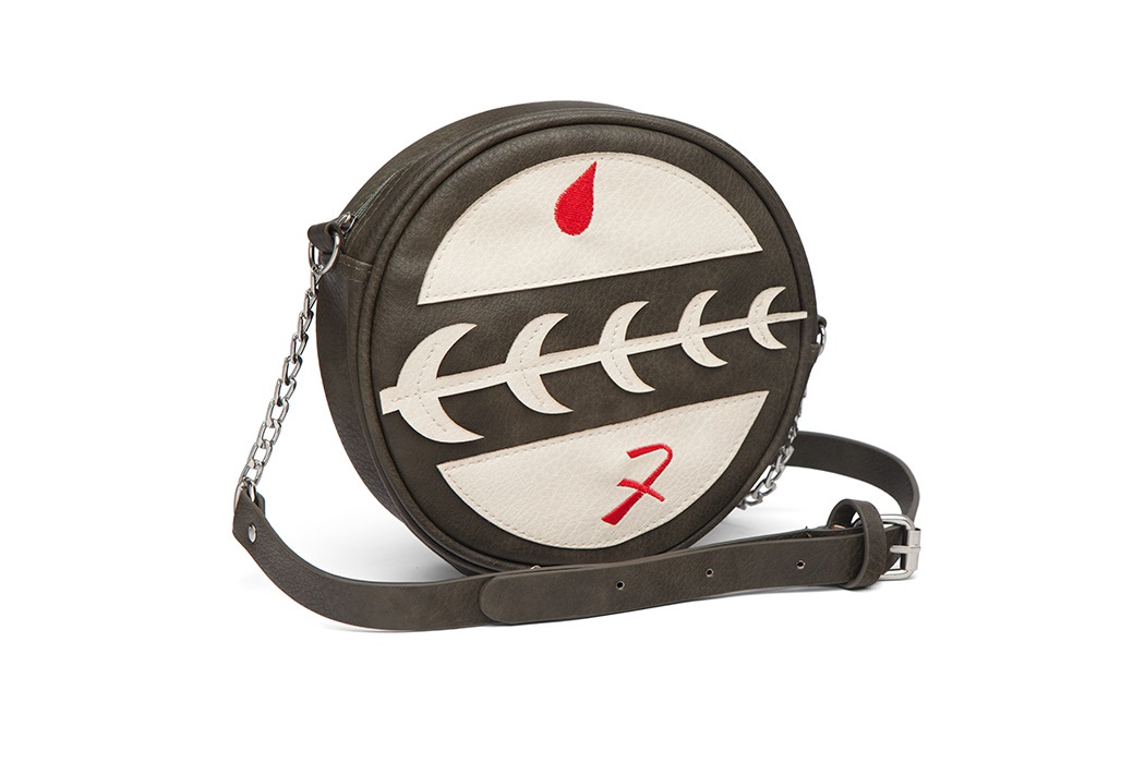 Star Wars Boba Fett Mandalorian Crest Symbol faux leather crossbody bag available exclusively at ThinkGeek
