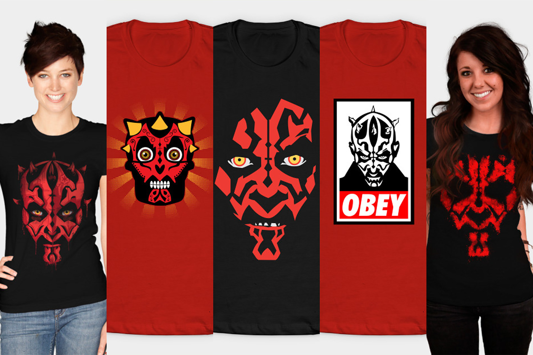 darth maul skull shirt