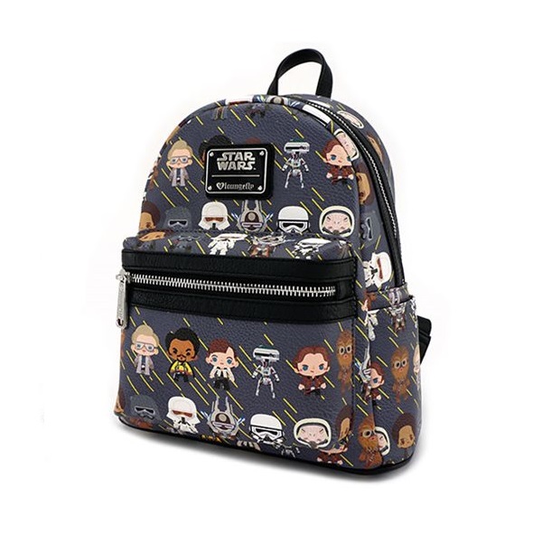 Loungefly x Star Wars Solo Chibi Character Print PU Mini-Backpack at Entertainment Earth