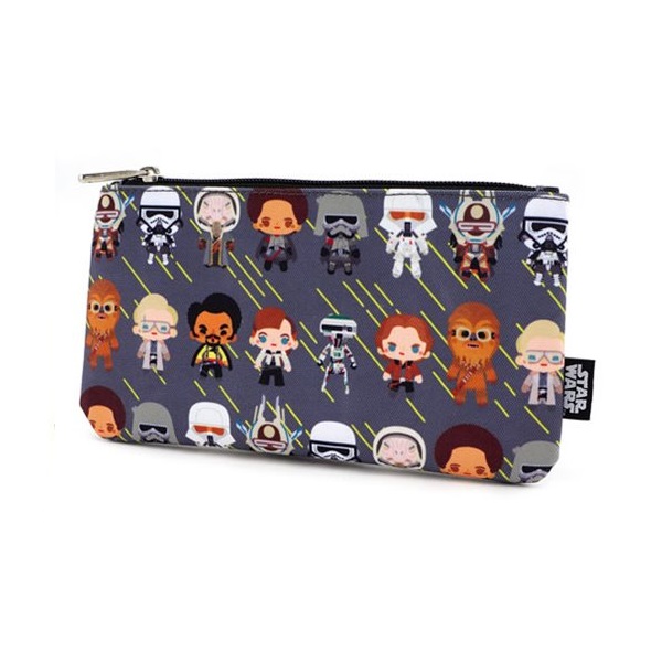 Loungefly x Star Wars Solo Chibi Character Print Pencil Case/Coin Purse at Entertainment Earth