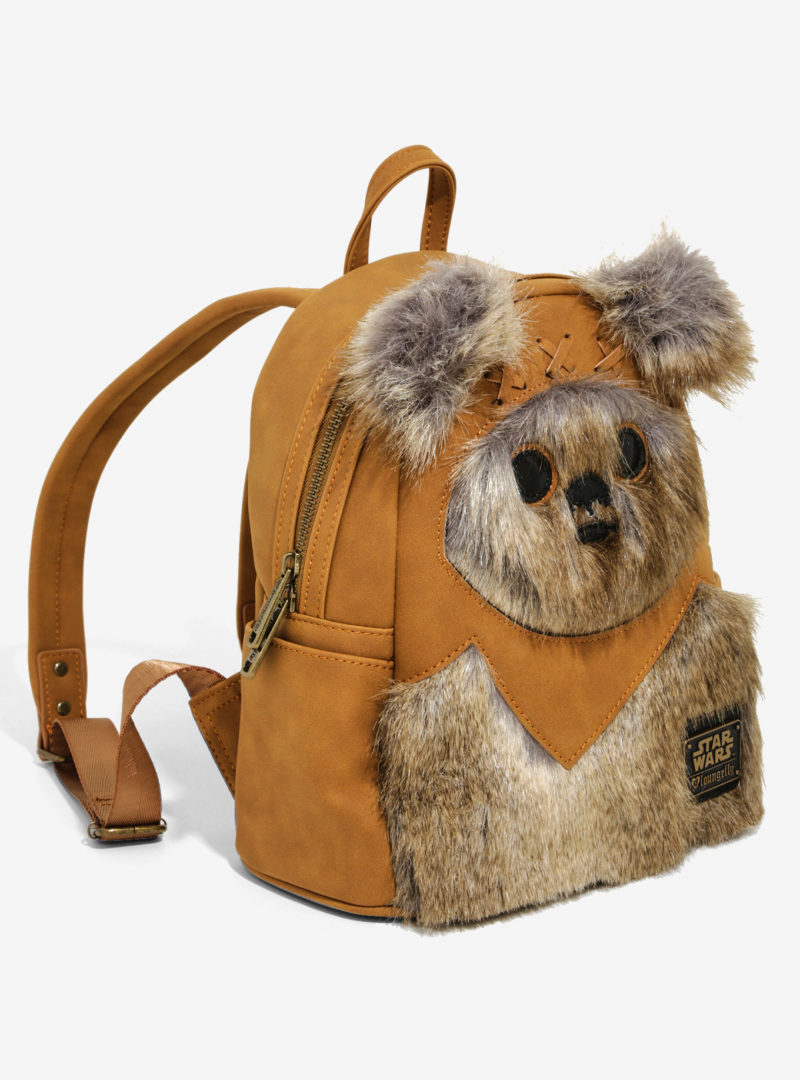 Loungefly x Star Wars Ewok faux fur mini backpack at Hot Topic