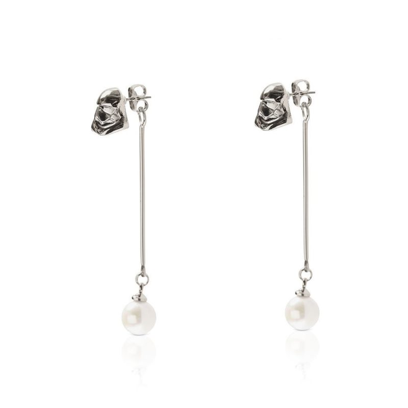 One Force Designs x Star Wars First Order Stormtrooper Backdrop earrings (silver plated)