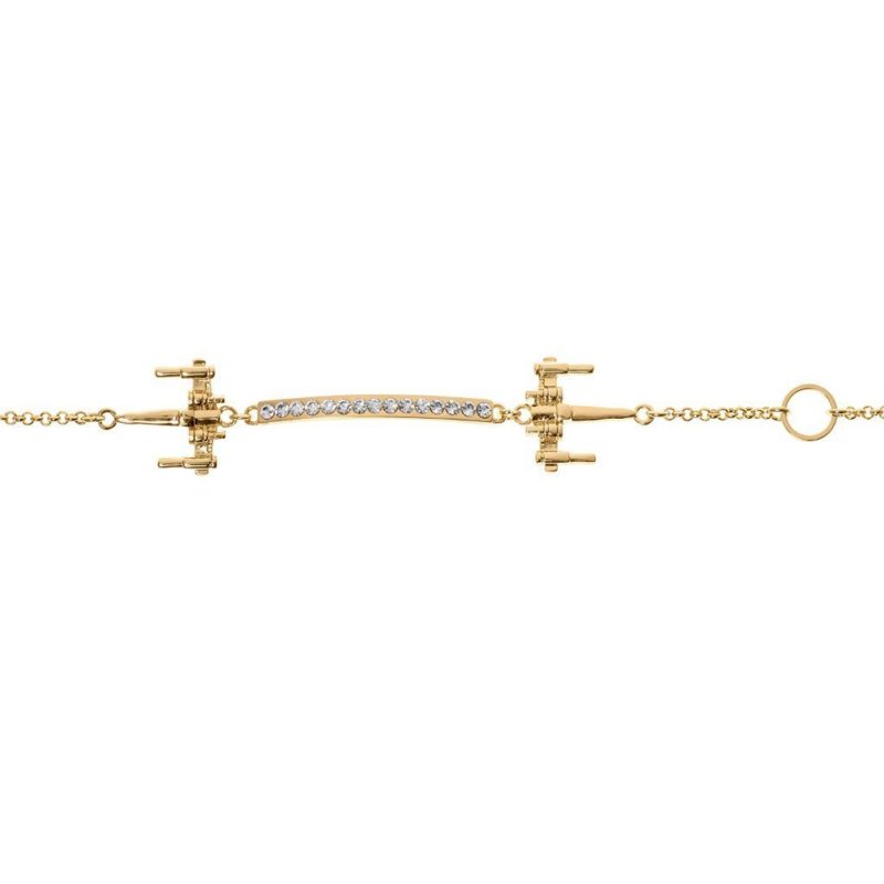 One Force Designs x Star Wars X-Wing Fighter bracelet (gold plated)