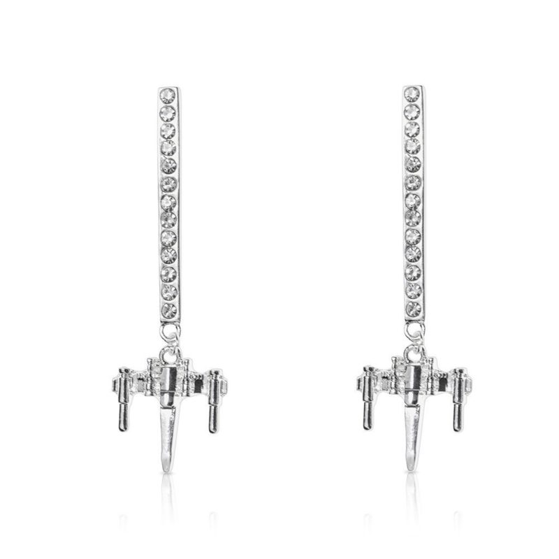 One Force Designs x Star Wars X-Wing Fighter earrings (silver plated)