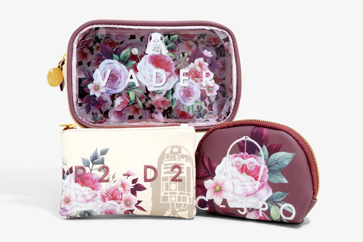Loungefly x Star Wars Floral Makeup Bag Set