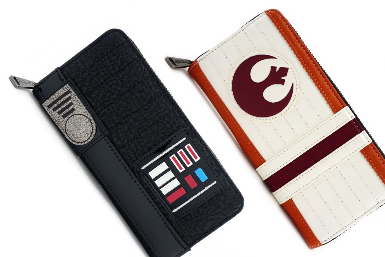 Loungefly x Star Wars Darth Vader and Luke Skywalker X-Wing Pilot Cosplay Zip-Up Wallets
