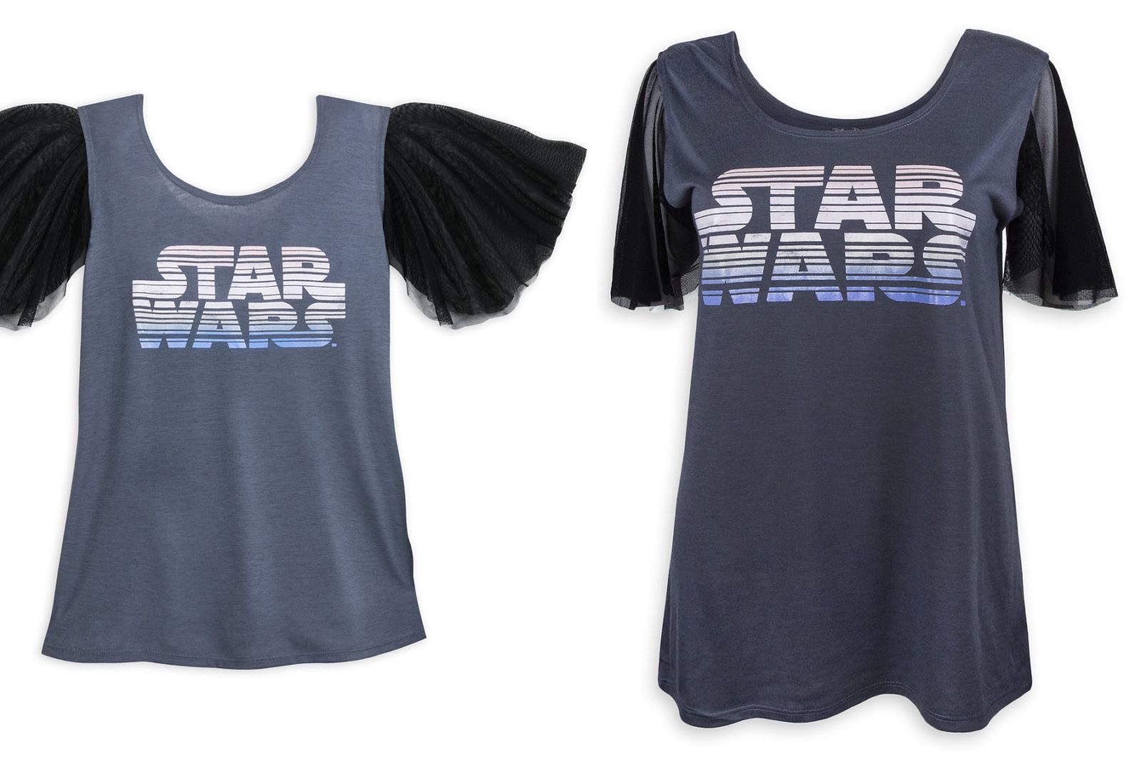 Women’s Star Wars Logo Mesh Sleeve Top