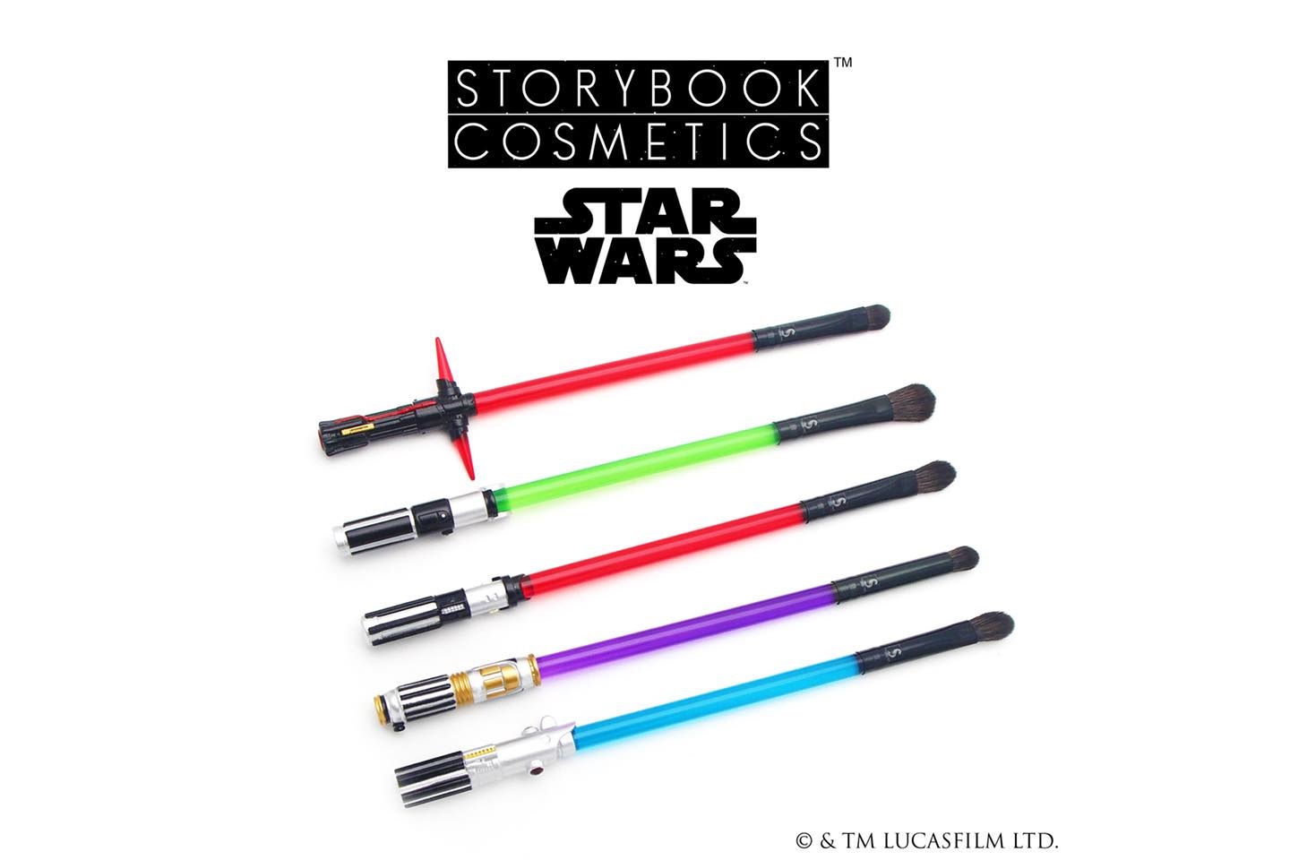 Storybook Cosmetics x Star Wars Lightsaber makeup brushes coming soon