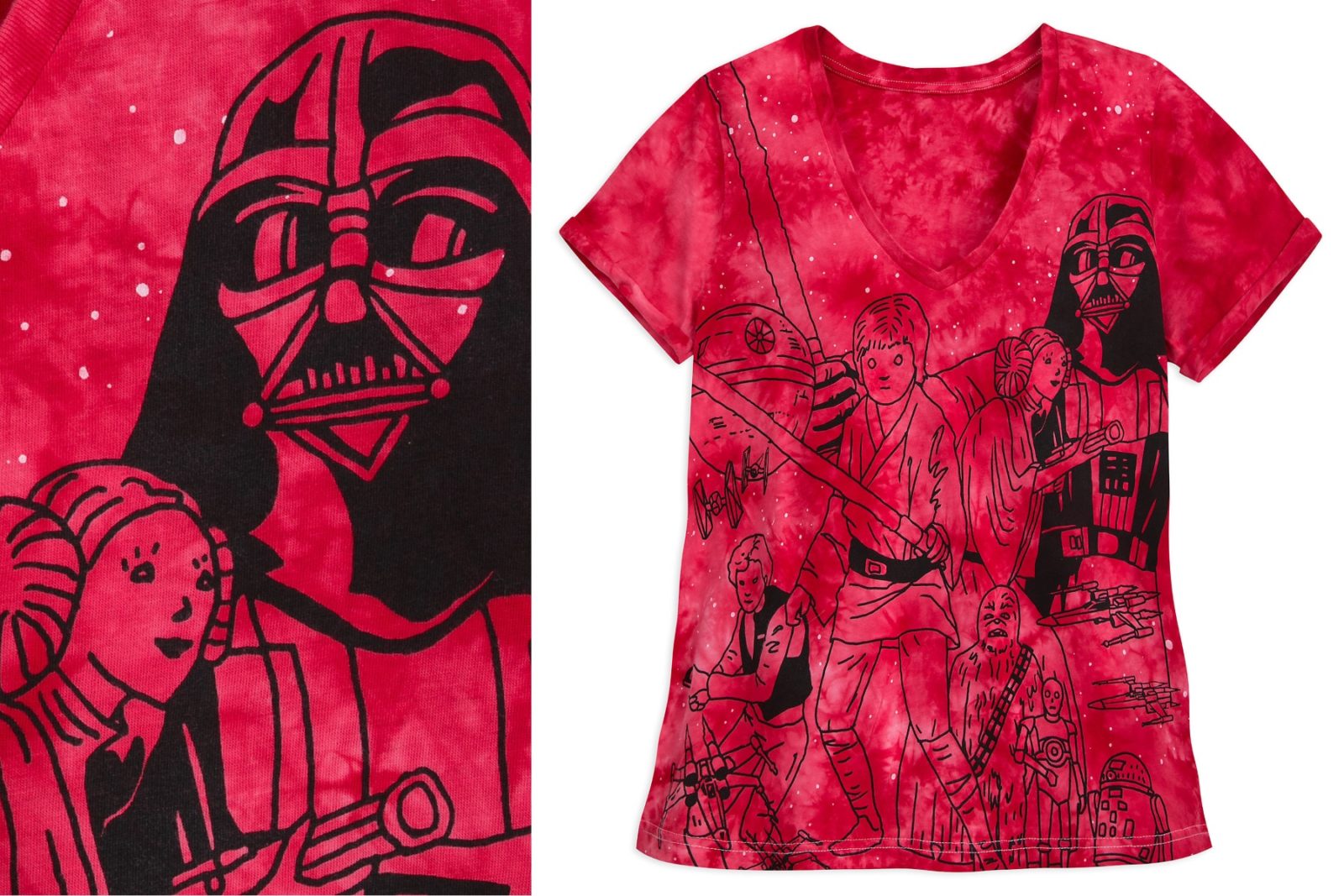 Women’s Star Wars Printed Tie-Dye T-Shirt