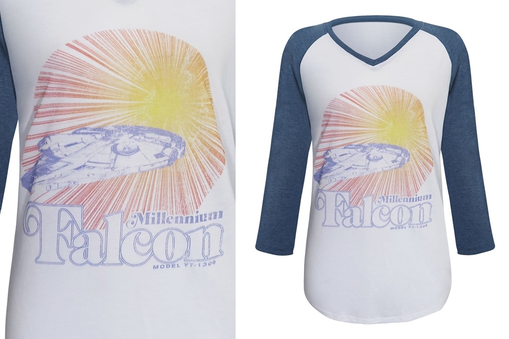 Solo Millennium Falcon Baseball T-Shirt