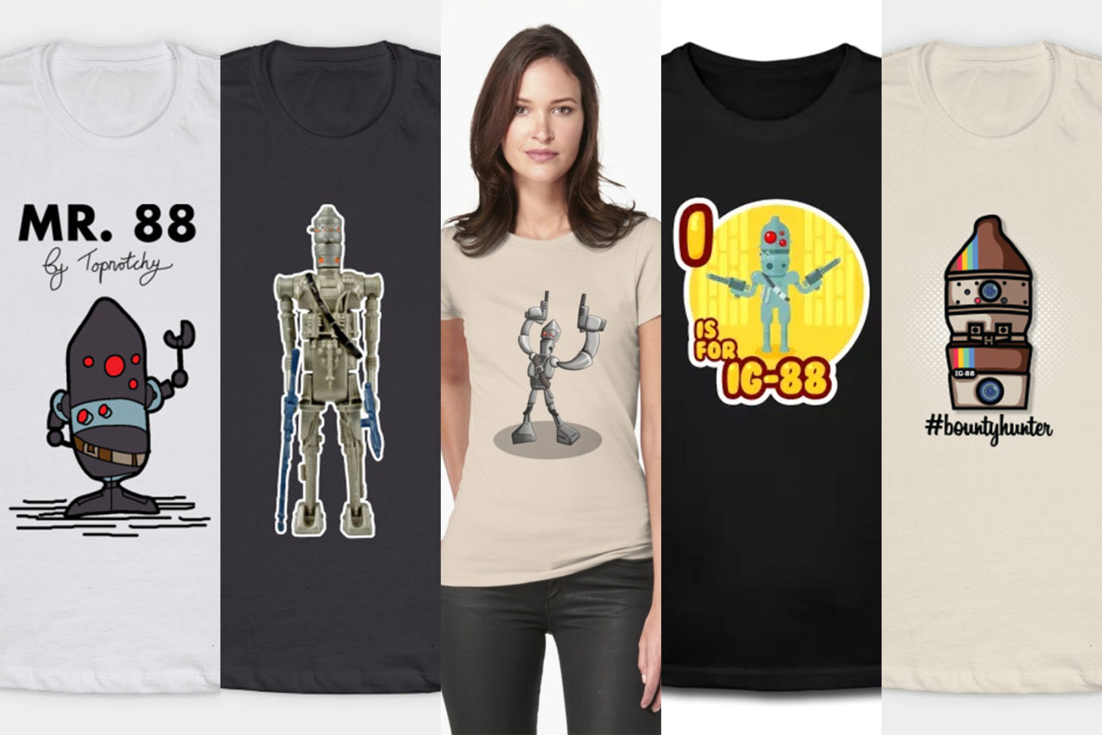 Leia's List - Women's Star Wars IG-88 Themed Tops