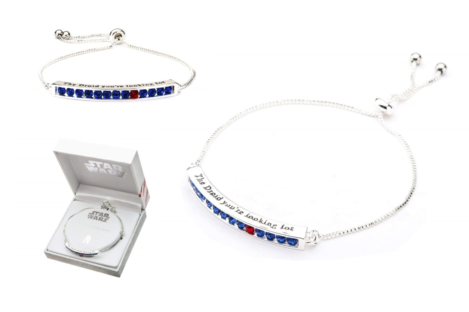 Star Wars R2-D2 Rhinestone Adjustable Bracelet