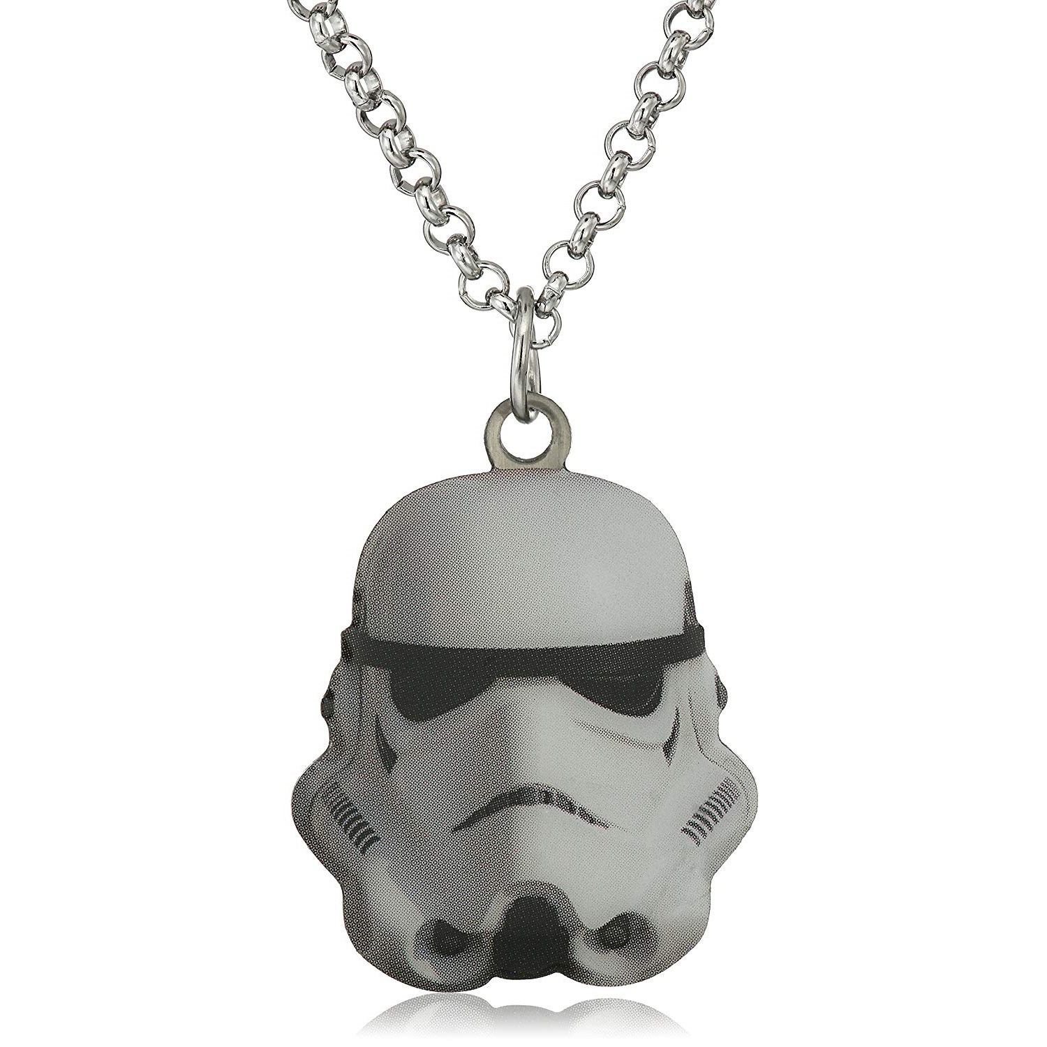 Body Vibe x Star Wars Stormtrooper Cut Out Pendant Necklace on Amazon