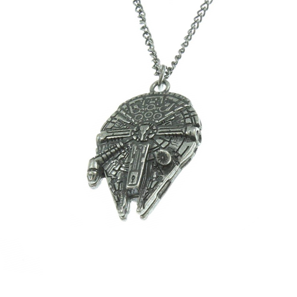 Star Wars Millennium Falcon Necklace on Amazon