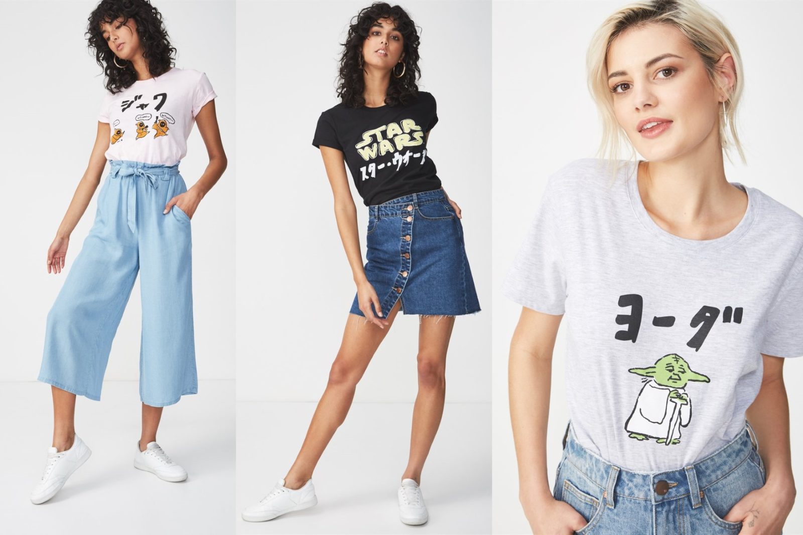 Women's Star Wars Japanese T-Shirt Collection at Cotton On AUS and NZ