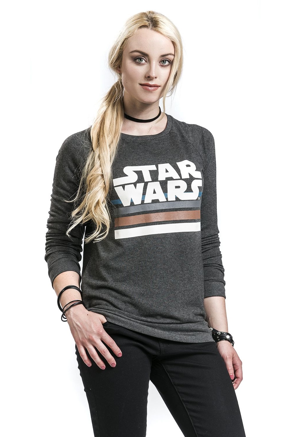 Women's Star Wars Logo Stripe Sweatshirt at EMP Online