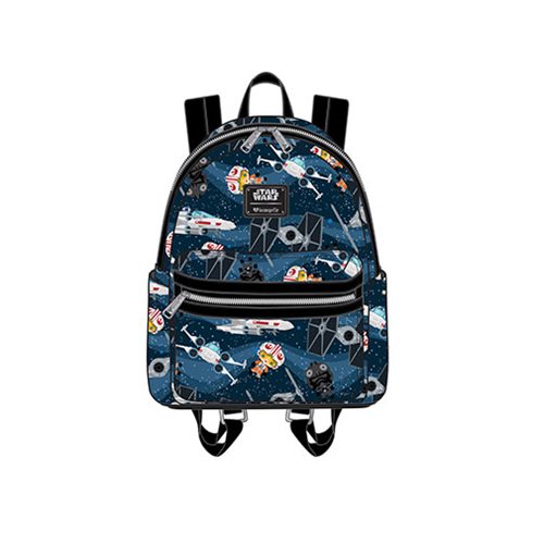 Loungefly x Star Wars Chibi Starships Mini Backpack at Entertainment Earth