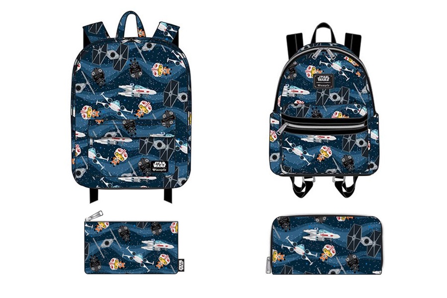 Loungefly x Star Wars Chibi Starships Bag Range