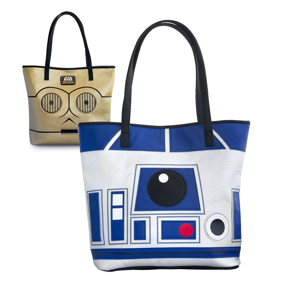 Loungefly x Star Wars R2-D2 and C-3PO 2-Sided Tote Bag at Fandango Fan Shop
