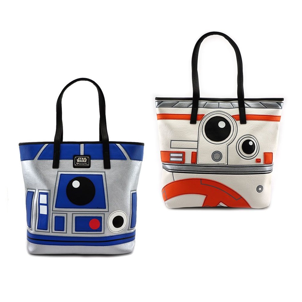 Loungefly x Star Wars R2-D2 and BB-8 2-Sided Tote Bag at Fandango Fan Shop