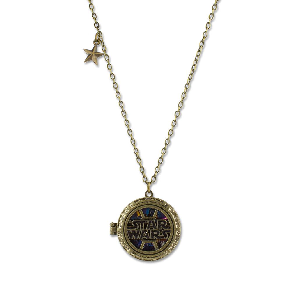 Star Wars Glitter Locket Necklace available exclusively at Fandango Fan Shop