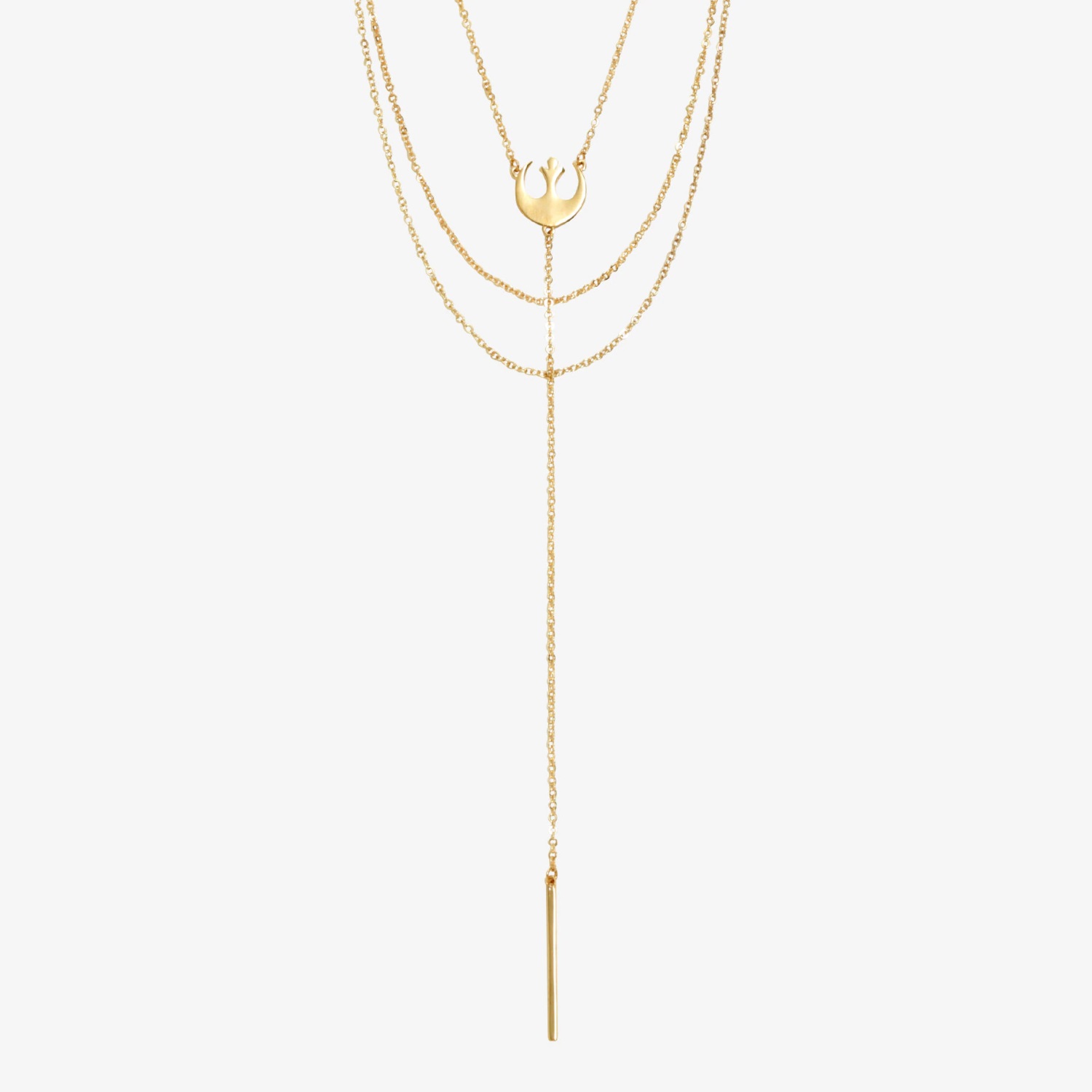 Loungefly x Star Wars Rebel Symbol Layered Necklace at Hot Topic