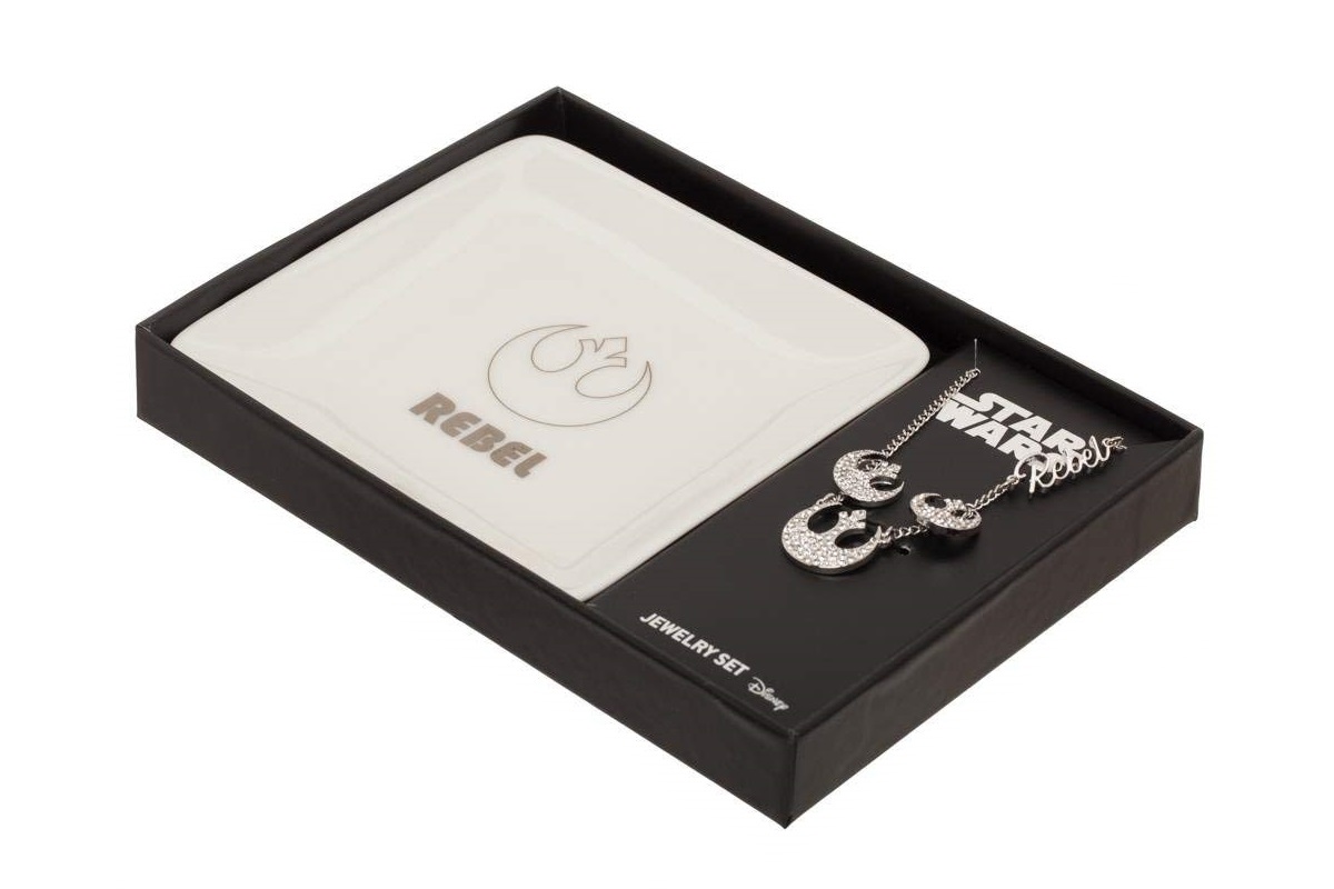 Bioworld x Star Wars Rebel Alliance Jewelry Set with Trinket Tray on Amazon
