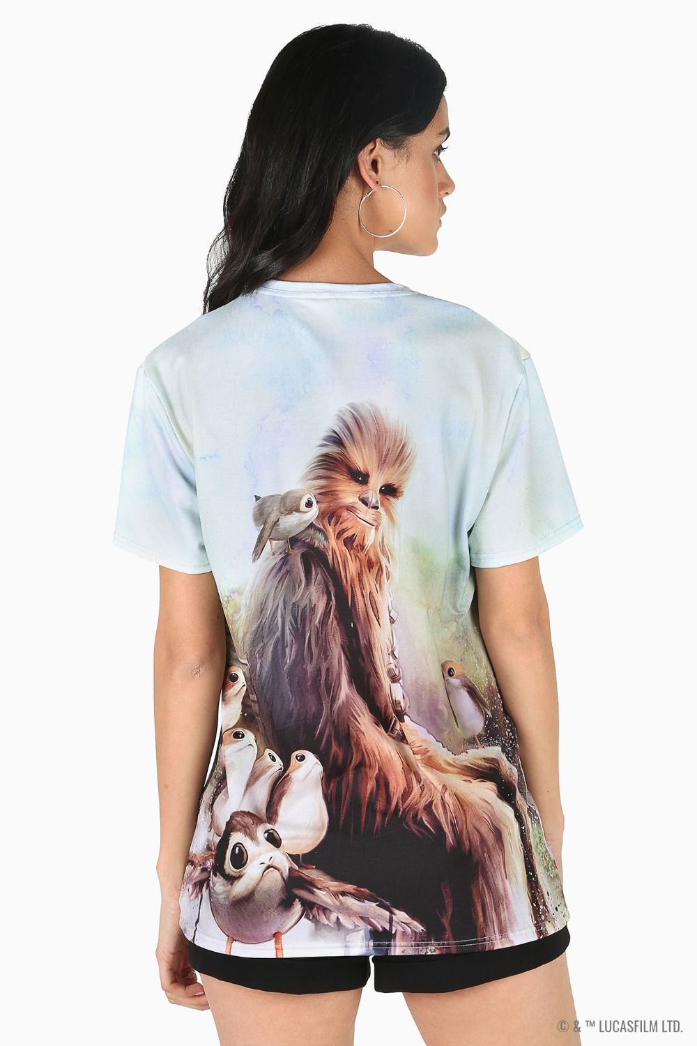 Black Milk Clothing x Star Wars Chewie And Porgs BFT T-Shirt