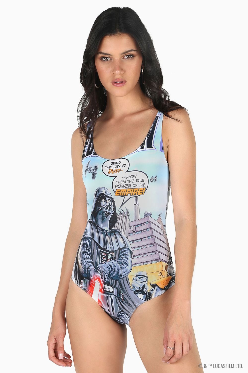 Black Milk Clothing x Star Wars Darth Vader Comic Swimsuit