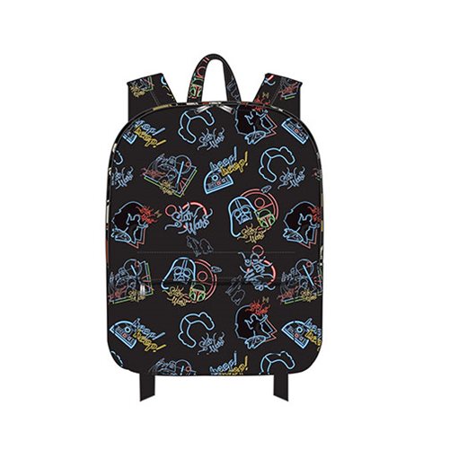 Loungefly x Star Wars Character Neon Print Backpack at Entertainment Earth