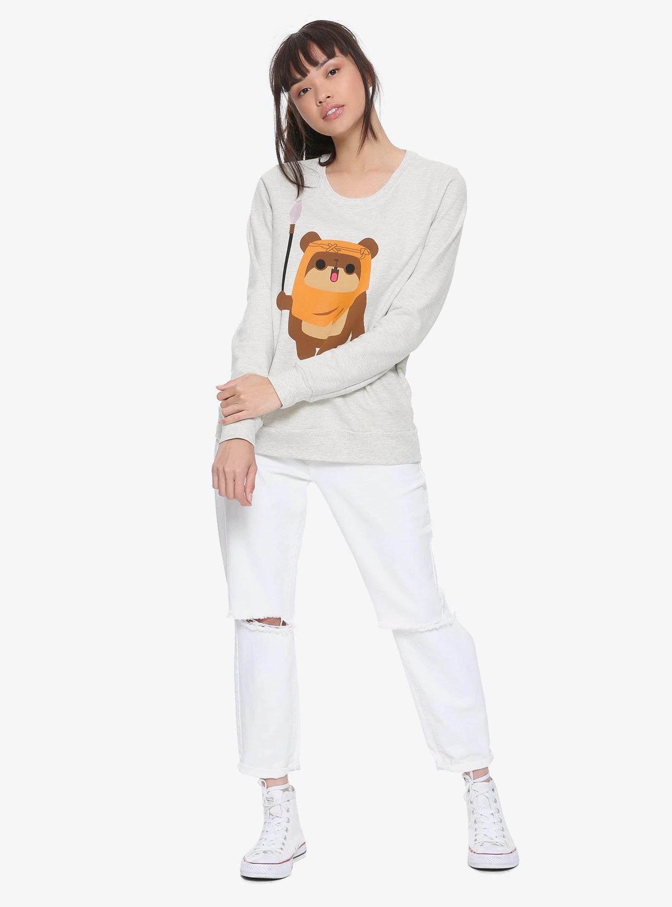 Women's Her Universe x Star Wars Chibi Ewok Sweatshirt at Hot Topic