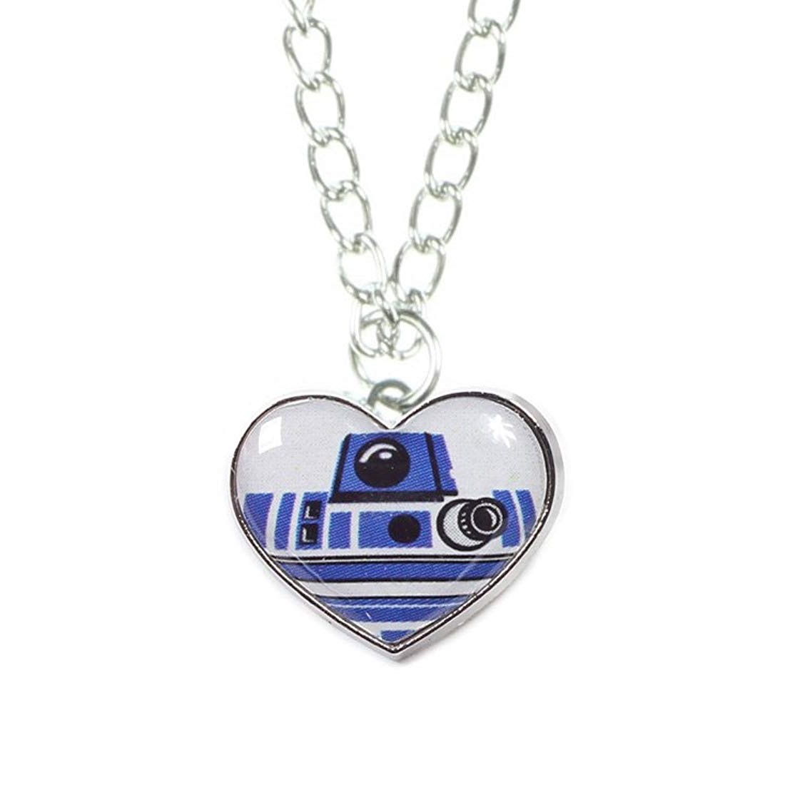 Star Wars R2-D2 heart shaped necklace at Amazon