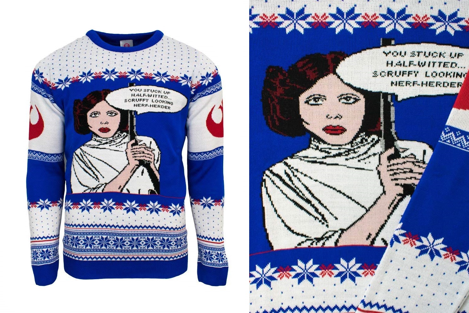 Numskull x Star Wars Princess Leia Christmas Sweater on Amazon