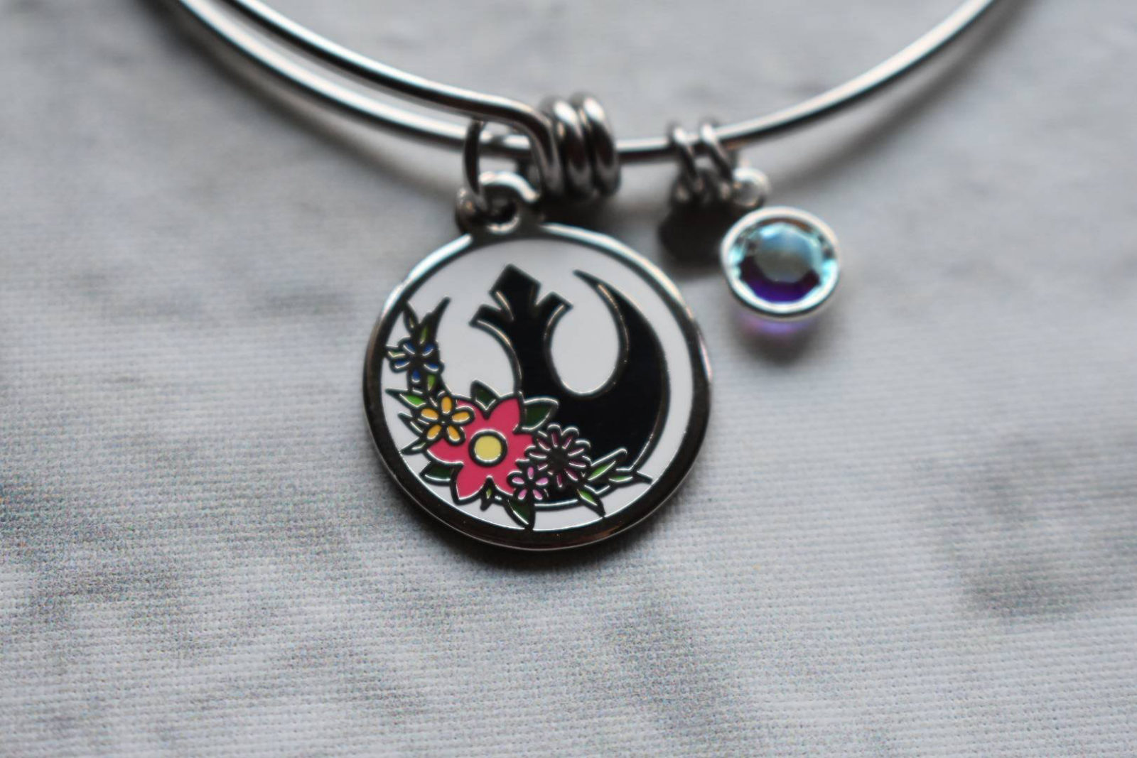 Star Wars Rebel Alliance Symbol Charm Bracelet by Glamorously Geeky on Etsy