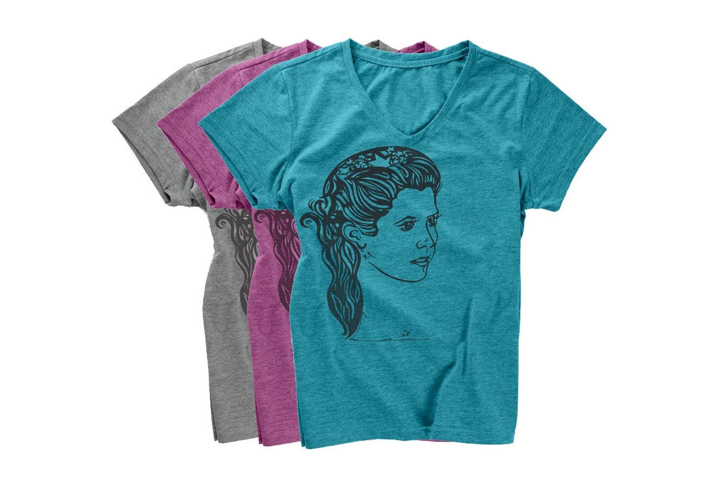 Women's Star Wars Princess Leia T-Shirts by Go With Music on Etsy
