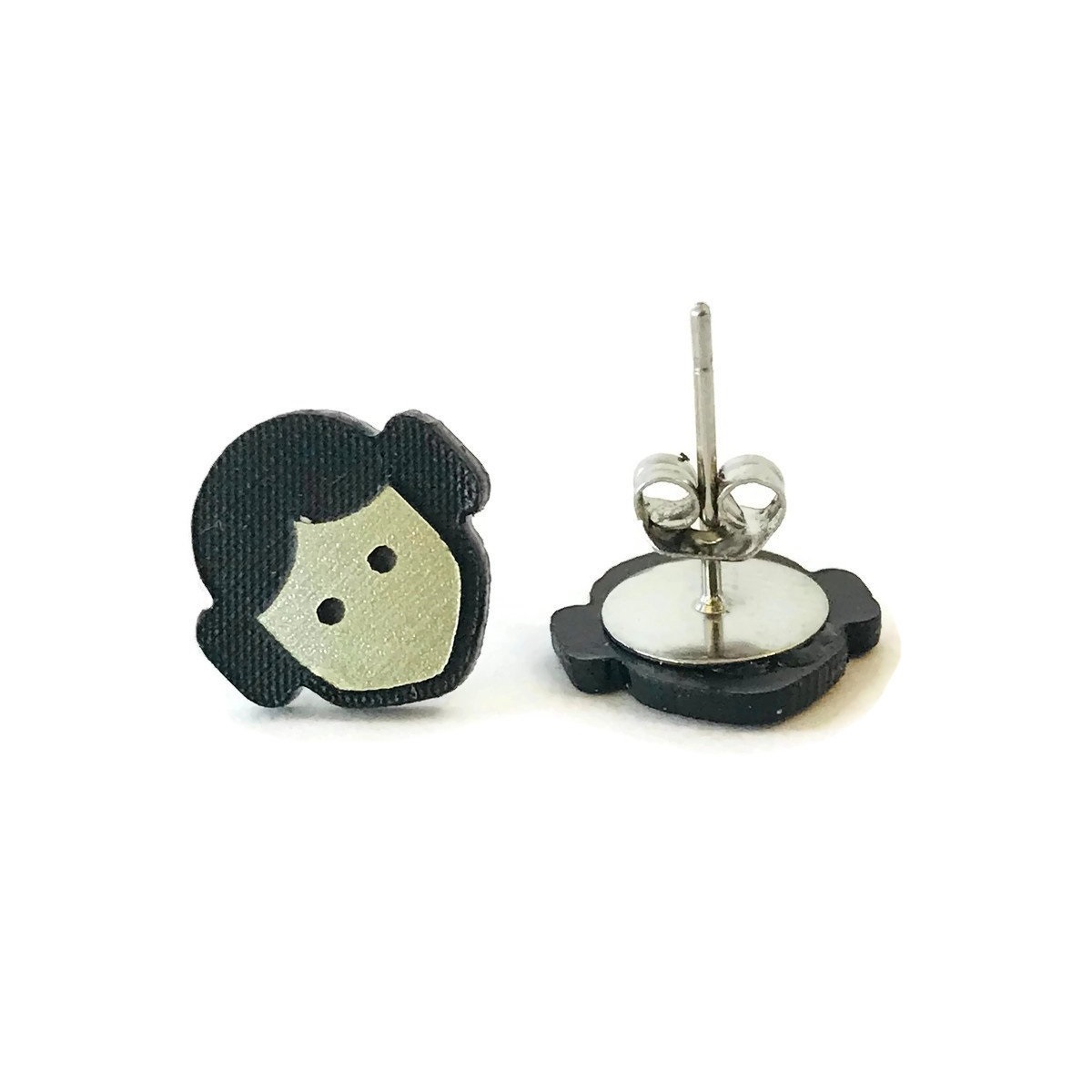 Star Wars Princess Leia Stud Earrings by Penny Accessories on Etsy