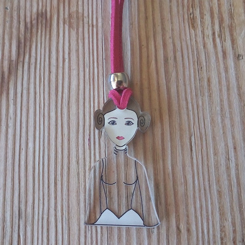 Star Wars Princess Leia Necklace by StarFreeks on Etsy