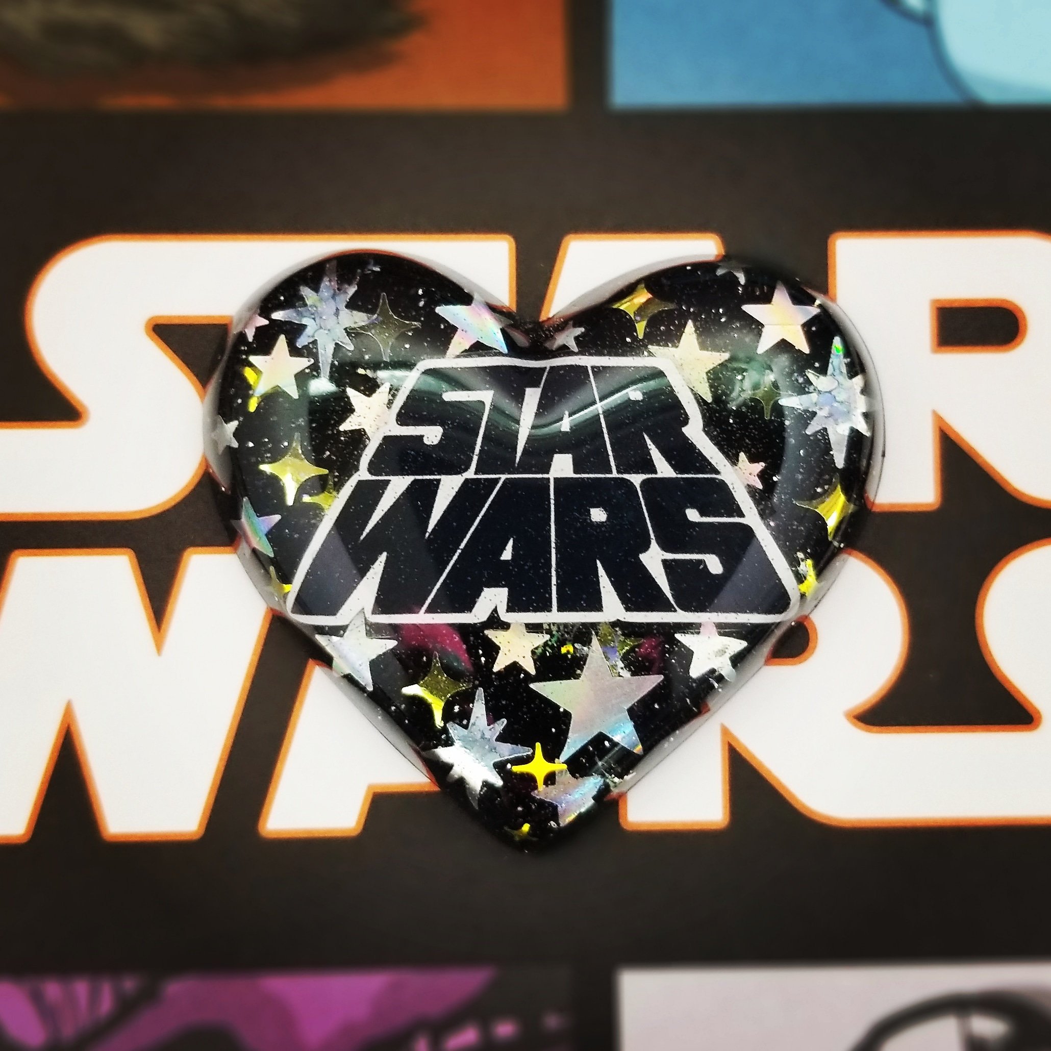 Star Wars Heart Shaped Necklace by Etsy Seller PBnJewelsBoutique