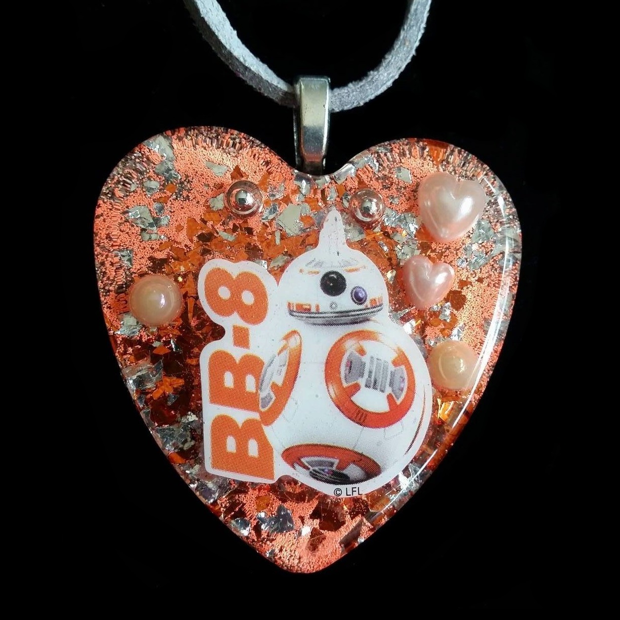 Star Wars Heart Shaped Necklace by Etsy Seller ChildishHeart