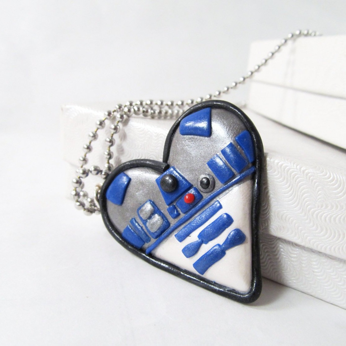 Star Wars Heart Shaped Necklace by Etsy Seller MissEsAccessories