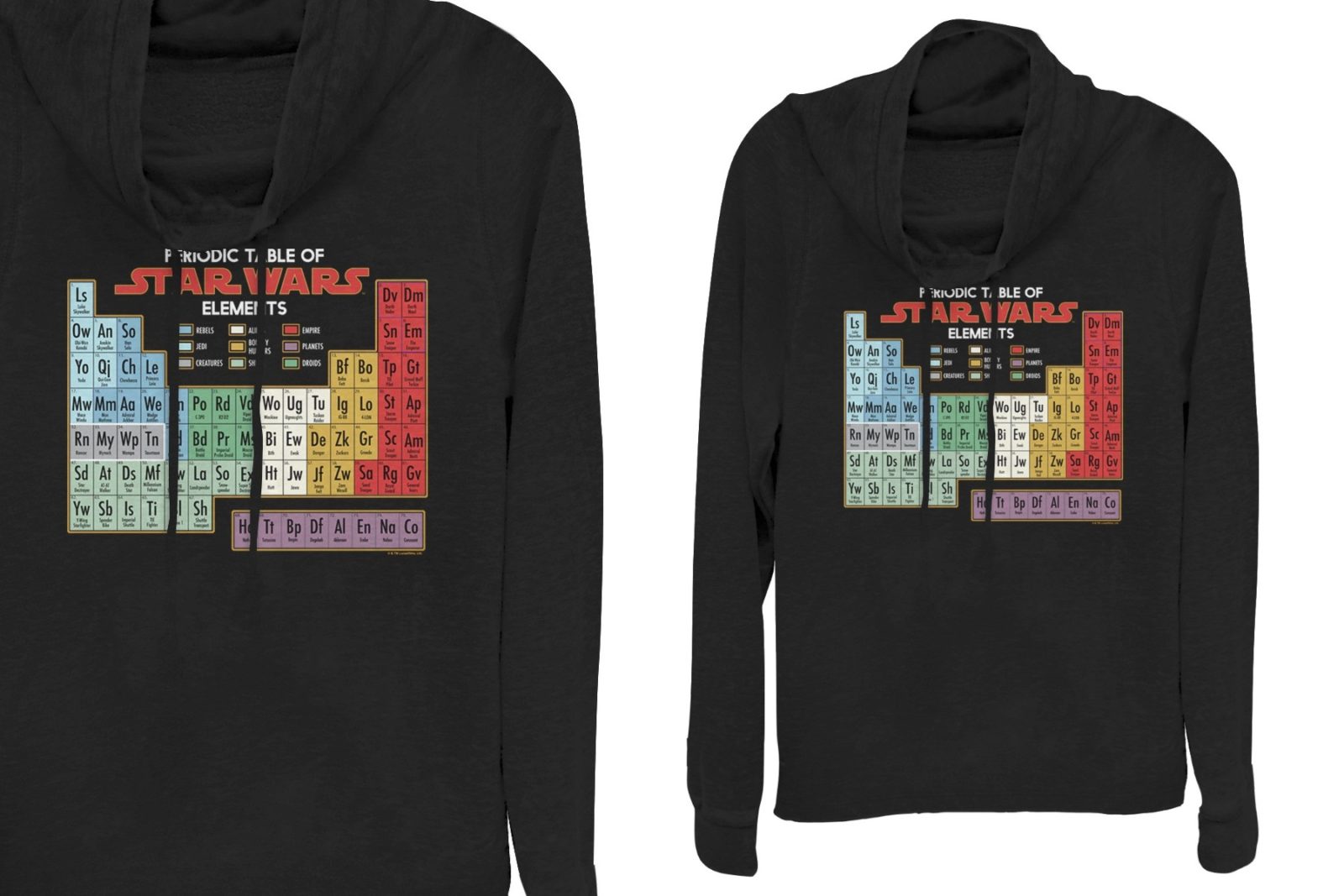 Women's Fifth Sun x Star Wars Periodic Table Of Elements Sweatshirt