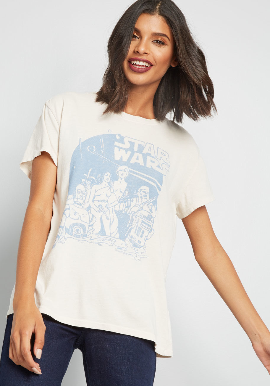 Women's Junk Food Clothing x Star Wars Vintage Style T-Shirt at ModCloth