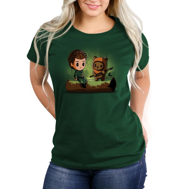 Women's TeeTurtle x Star Wars Princess Leia & Wicket T-Shirt