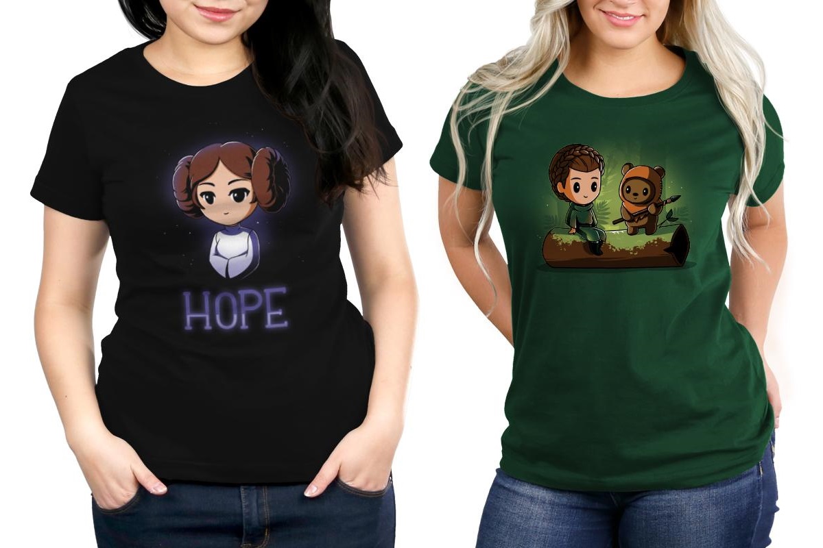 Women’s Princess Leia T-Shirts by TeeTurtle