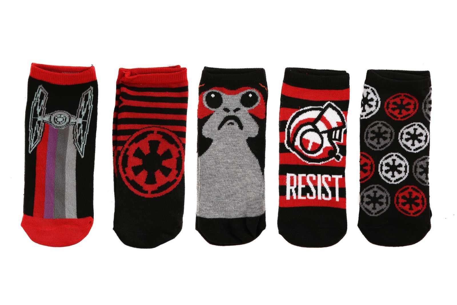 Women's Star Wars The Last Jedi Ankle Sock 5 Pack at Fun
