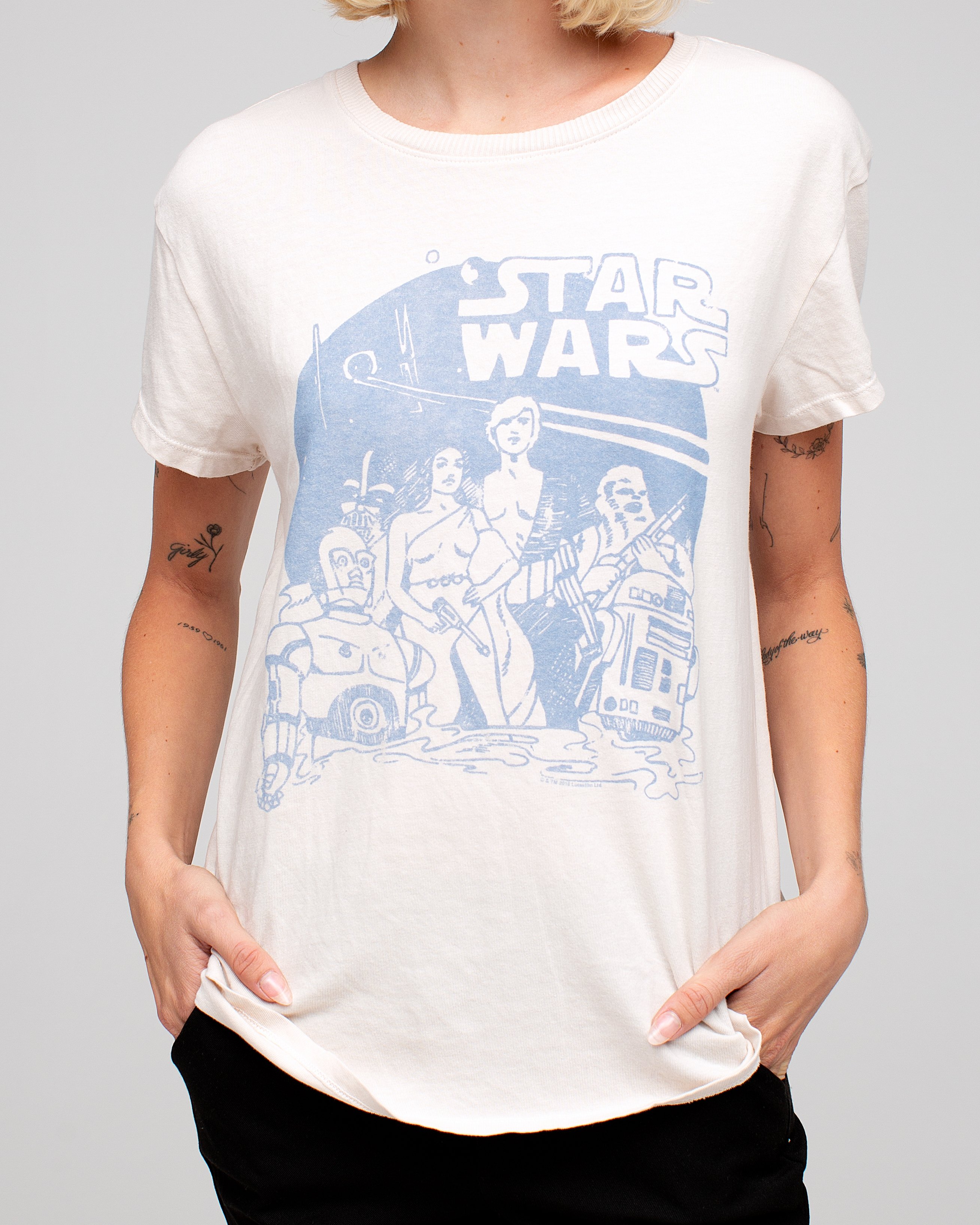Women's Star Wars Vintage Style T-Shirt by Junk Food Clothing
