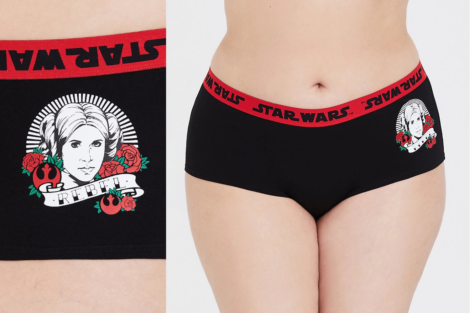 Women's Star Wars Princess Leia Rebel Plus Size Underwear at Torrid